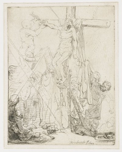 Haçtan iniş: bir eskiz by Rembrandt van Rijn