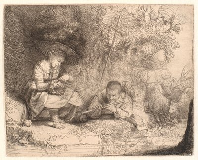 Flüt çalan ("The Mischievous") by Rembrandt van Rijn