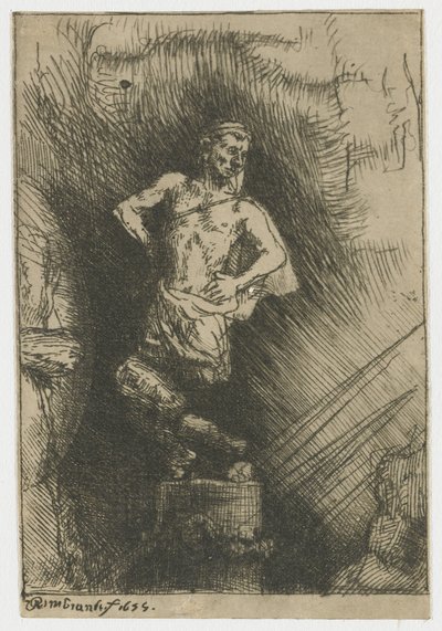 Nebuchadnezzar tarafından görülen görüntü by Rembrandt van Rijn