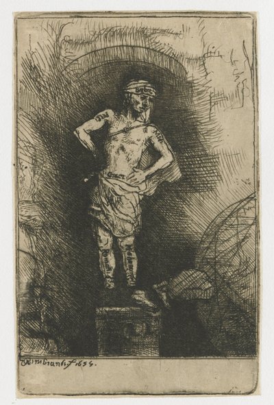 Nebukadnezar tarafından görülen görüntü by Rembrandt van Rijn