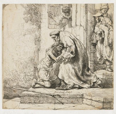 Müsrif oğlunun dönüşü by Rembrandt van Rijn