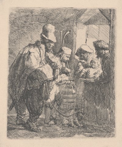 gezen müzisyenler by Rembrandt van Rijn