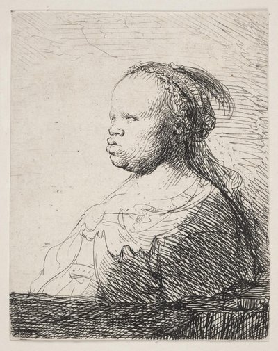 beyaz siyah by Rembrandt van Rijn