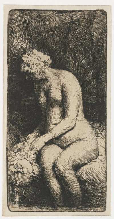 Derede Ayaklarını Yıkanan Kadın Derede Ayaklarını Yıkanan Kadın by Rembrandt van Rijn