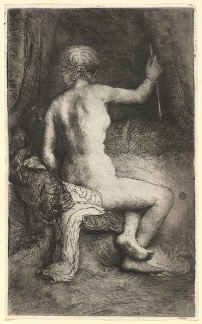 Oklu kadın by Rembrandt van Rijn