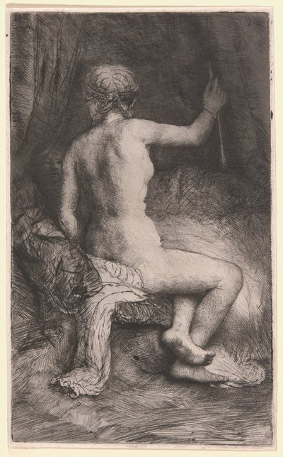 Oklu kadın by Rembrandt van Rijn
