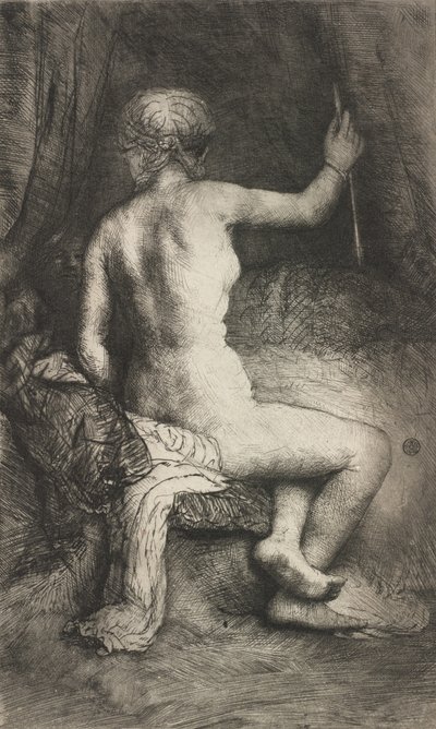 Oklu Kadın, 1661. by Rembrandt van Rijn
