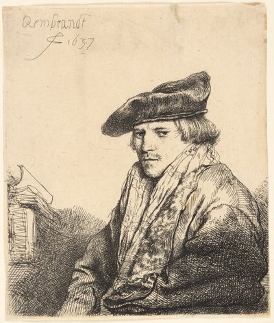 Kadife Şapkalı Genç Adam (Ferdinand Bol?) by Rembrandt van Rijn