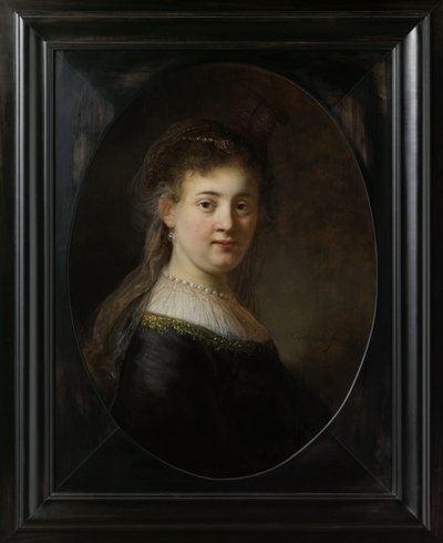 Fantastik Kostümlü Genç Kadın, 1633 by Rembrandt van Rijn