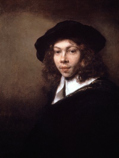 Siyah Şapkalı Gençlik, 1666 by Rembrandt van Rijn