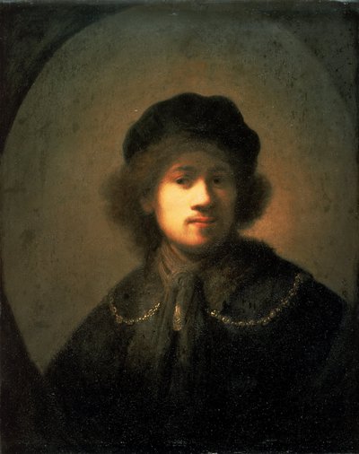 Sanatçının Genç Bir Adam Olarak Portresi by Rembrandt van Rijn