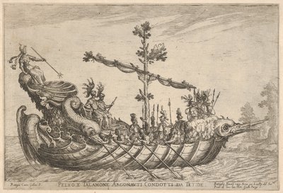 Argonotların Gemileri serisinden Peleus ve Telamon, düğün kutlaması için..., 1608. by Remigio Cantagallina