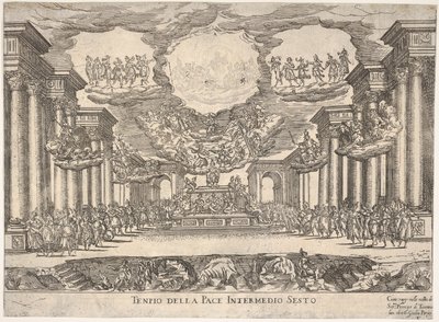 Altıncı ara: barış tapınağı Altıncı ara: barış tapınağı, S serisinden ..., 1608. by Remigio Cantagallina