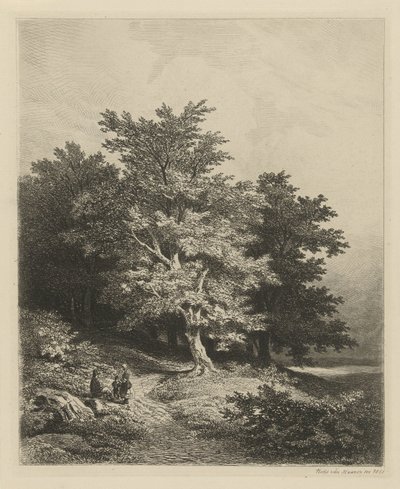 Bir orman kenarında rakamlar by Remigius Adrianus Haanen
