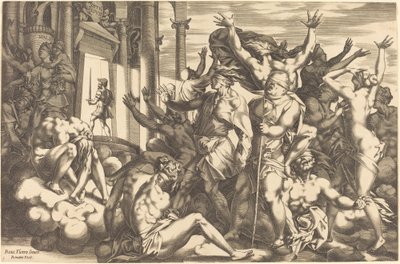 Cahilliğin Fethi by René Boyvin after Rosso Fiorentino