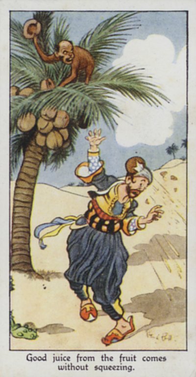 Doğu Atasözü: İyi meyve suyu sıkmadan çıkar (renkli taş) by René Bull