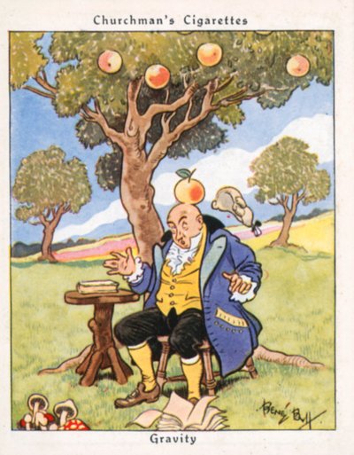 Yerçekimi (renkli lito) by René Bull