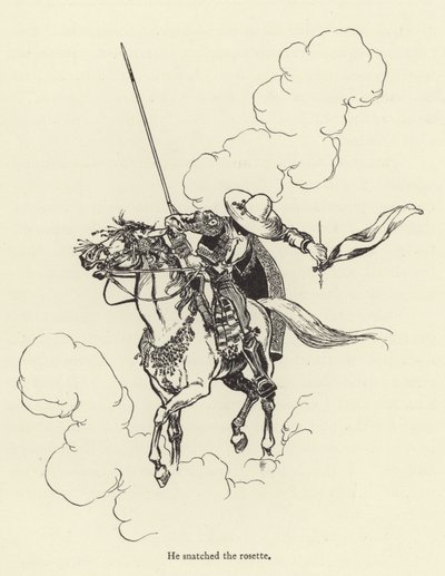 He snatched the rosette  by René Bull