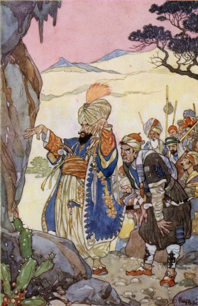 Aç, Susam! (renkli taş) by René Bull