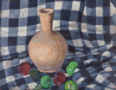 Sürahi ve Elmalı Natürmort by René Fontayne