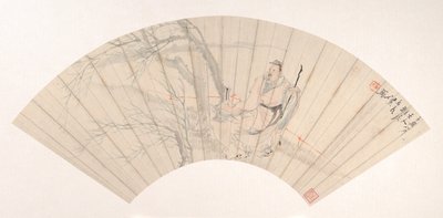 Rüzgârdaki Bilgin, ca. 1880. by Ren Xun