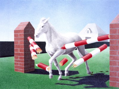 Engel, 2004, Kağıt üzerine renkli karakalem by Rene Boin