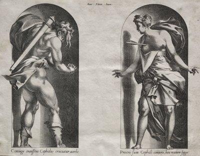 İki Nişte Cephalus ve Procris by Rene Boyvin