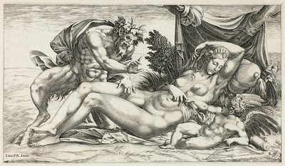 Jüpiter ve Antiope by Rene Boyvin