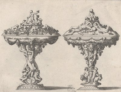 İki Kupa, 16-17. yüzyıl. by Rene Boyvin