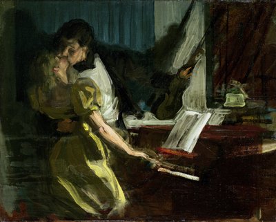 'Kreutzer Sonatı' çalışması, 1901 dolayları (tuval üzerine yağlı boya) by René François Xavier Prinet