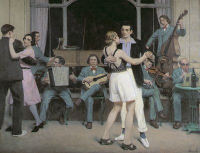 Cabourg'daki Casino Bar, 1930 dolayları (tuval üzerine yağlıboya) by René François Xavier Prinet