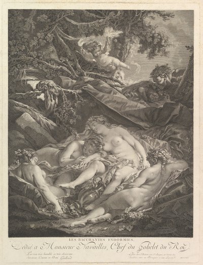 Uyuyan Bacchantes Uyuyan Bacchantes, 18. yüzyıl. by Rene Gaillard