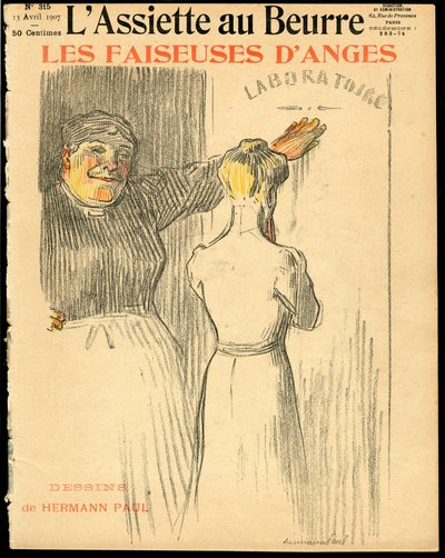“L’Plate au beurre”” kapağı, 315 numara, satirik renklerde by Rene George Hermann Paul