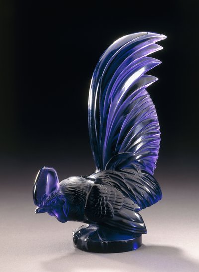 Coq Nain, c.1926 (mor cam) by Rene Jules Lalique