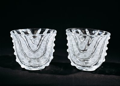 Cam vazolar, yaklaşık 1930, Rene Lalique (1860-1945), Rene Lalique et Cie Alsace Glassworks tarafından üretildi. Fransa, 20. yüzyıl. by Rene Jules Lalique