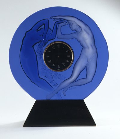 Gündüz ve Gece, 1926 (cam saat çerçevesi) by Rene Jules Lalique