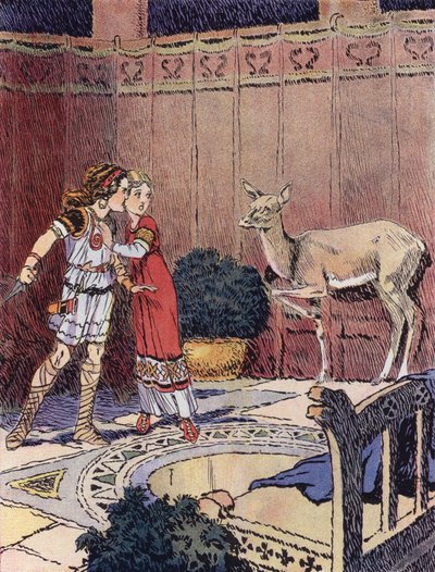 La Petite Merovingienne (renkli taş) by Rene Vincent