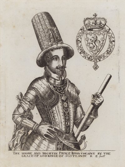 İskoçya Kralı VI. James (gravür) by Renold (after) Elstrack