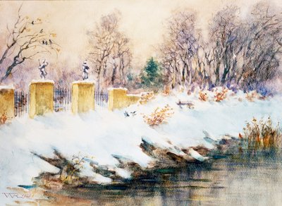 Naviglio#39;da kar yağışı by Renzo Weiss