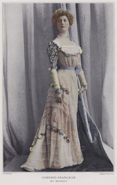 Henriette Henriot, Fransız aktris (renkli fotoğraf) by Reutlinger Studio