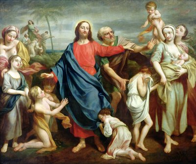 Bana gelmeleri için küçük çocuklara acı ve onları yasaklama, 1746 by Rev. James Wills