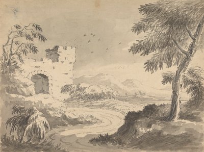 Manastıra Giden Yollu Manzara by Rev. William Gilpin