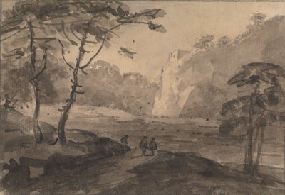 Yolda Üç Figürlü Manzara by Rev. William Gilpin