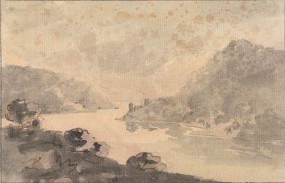 Nehirli Dağlık Manzara by Rev. William Gilpin
