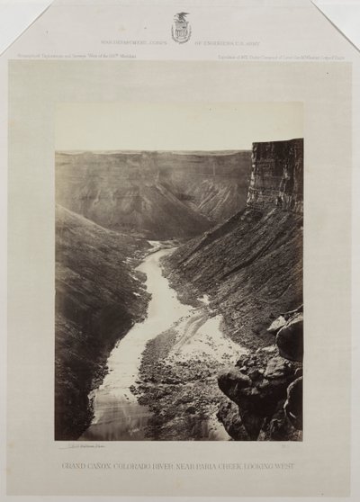 Grand Cañon, Colorado Nehri, Kanab Yıkama Ağzı, Batıya Bakmak by Reverend George Wilson Bridges