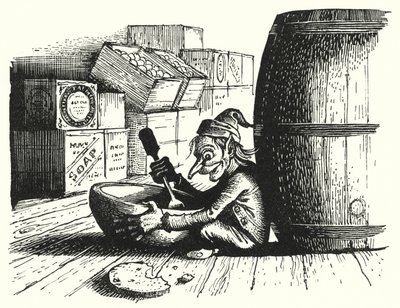Hans Christian Andersen: Goblin ve Huckster (lito) by Rex (after) Whistler