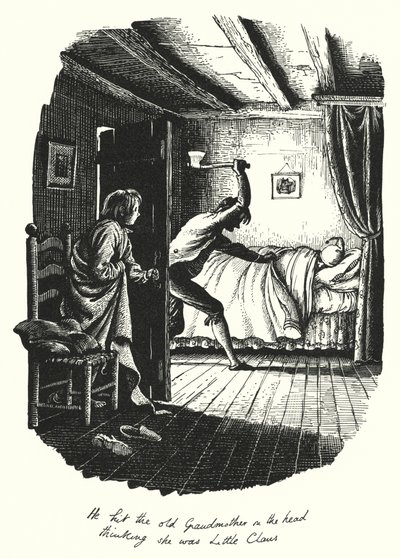 Hans Christian Andersen: Büyük Baba ve Küçük Baba (lito) by Rex (after) Whistler