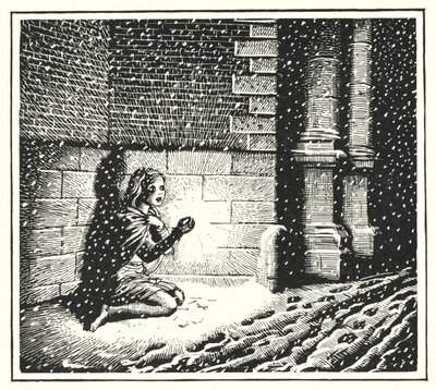 Hans Christian Andersen: Küçük Kibritçi Kız (taş) by Rex (after) Whistler