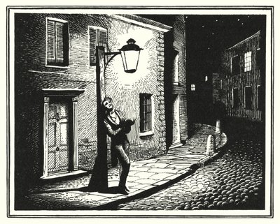 Hans Christian Andersen: Eski Sokak Lambası by Rex (after) Whistler