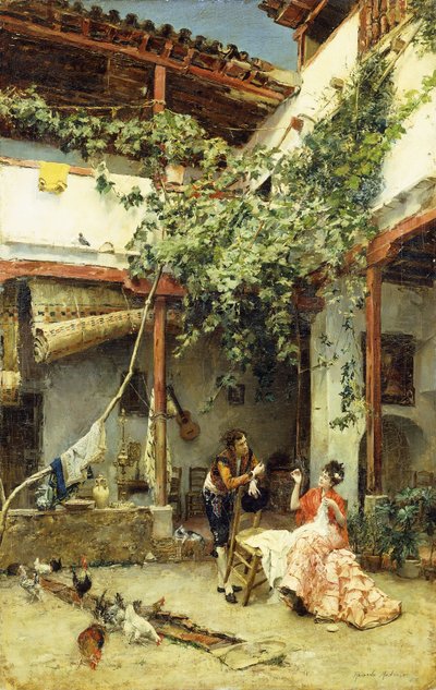 Avluda, 1876 by Ricardo de Madrazo y Garreta